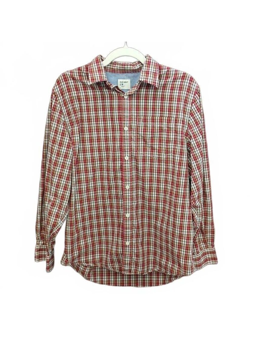 Old Navy Men's Plaid Button-Up Shirt Size M